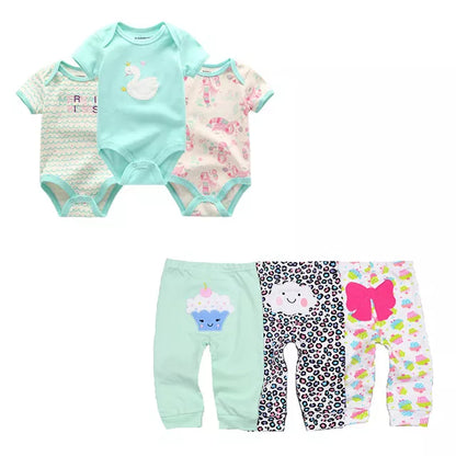 Unisex Newborn Bodysuits with Pants