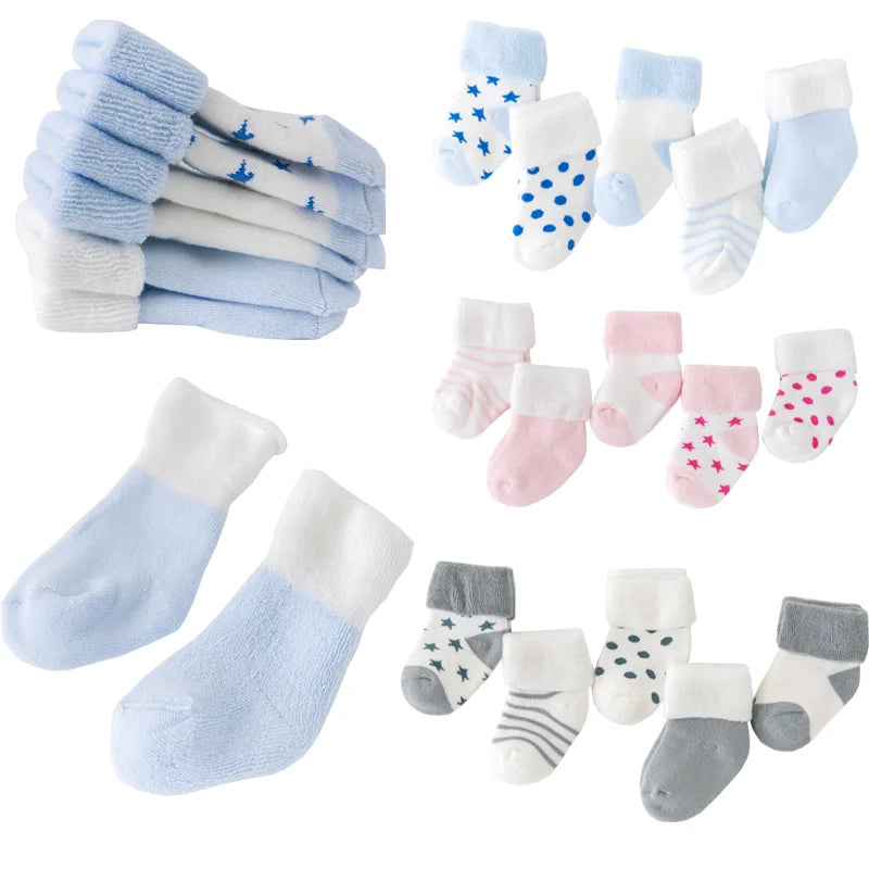 5Pair/lot Warm & Cozy Baby Socks