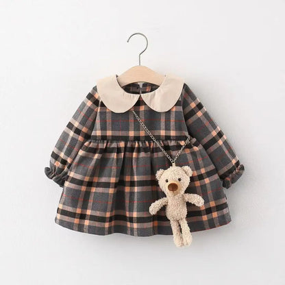 2PCS Baby Girl Corduroy Dress