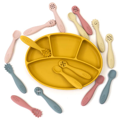 3pcs Silicone Cutlery Set