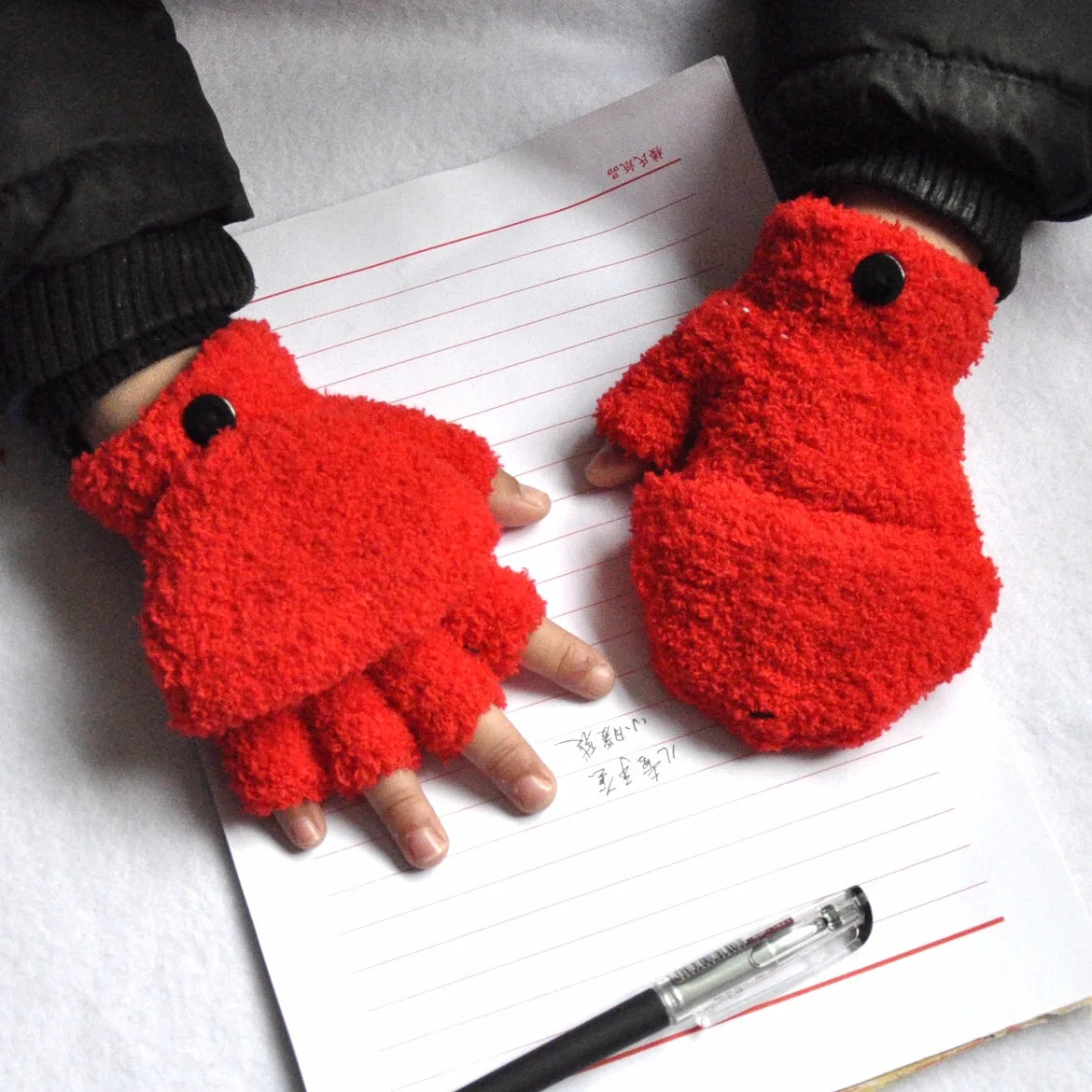 Plush Thickened Warm Toddler Gloves