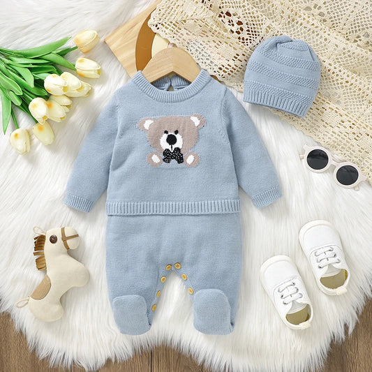 Knitted Baby Rompers