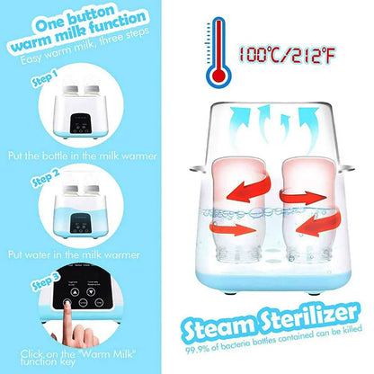 6 in 1 Multi function Baby Bottle Sterilizer & Milk Warmer