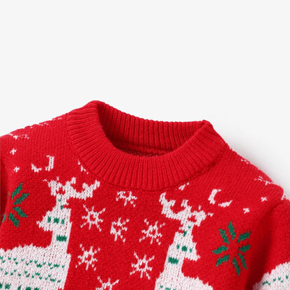 Childlike Letter Christmas Sweater