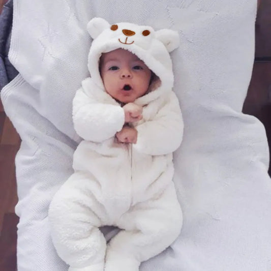 Adorable Soft Bear Romper