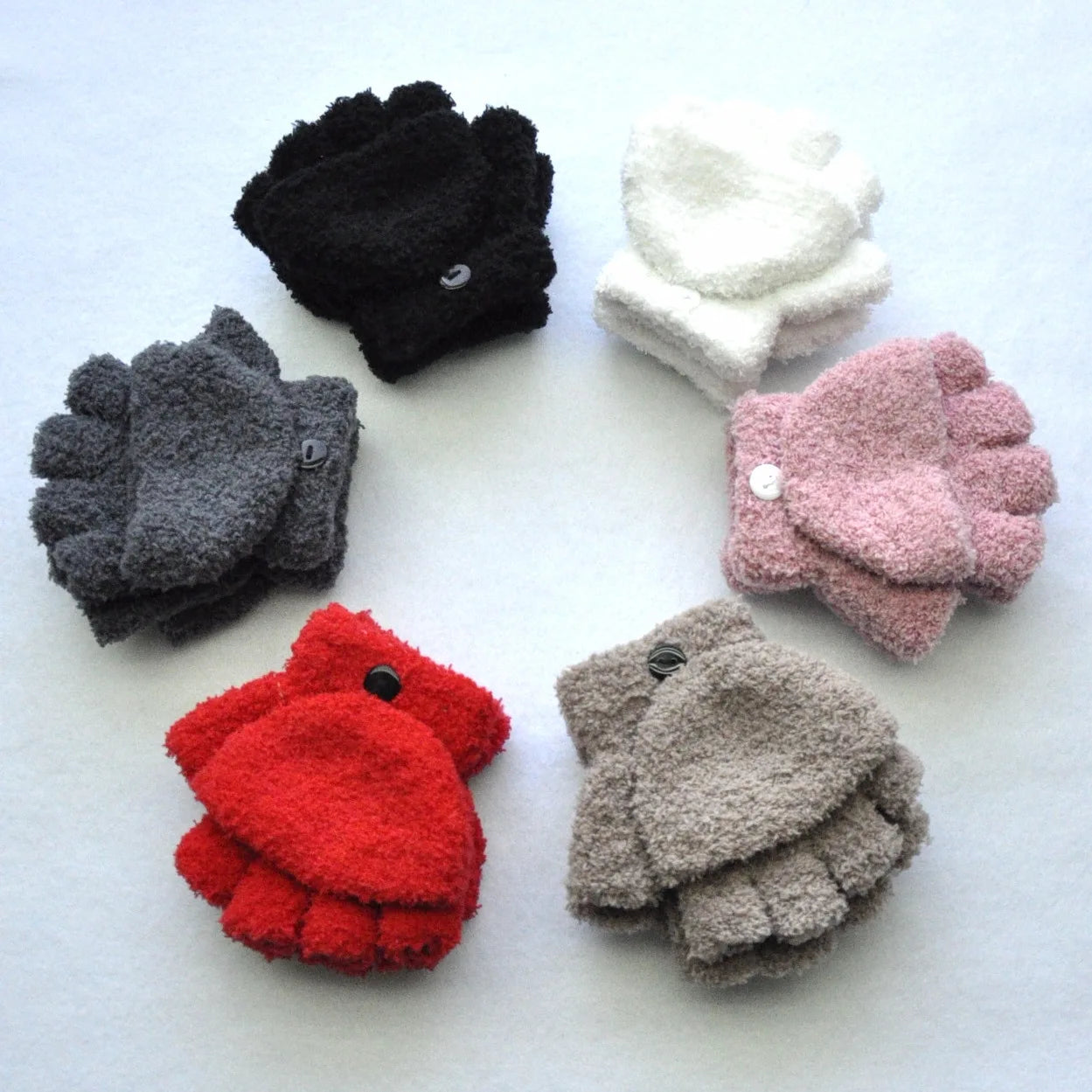 Plush Thickened Warm Toddler Gloves