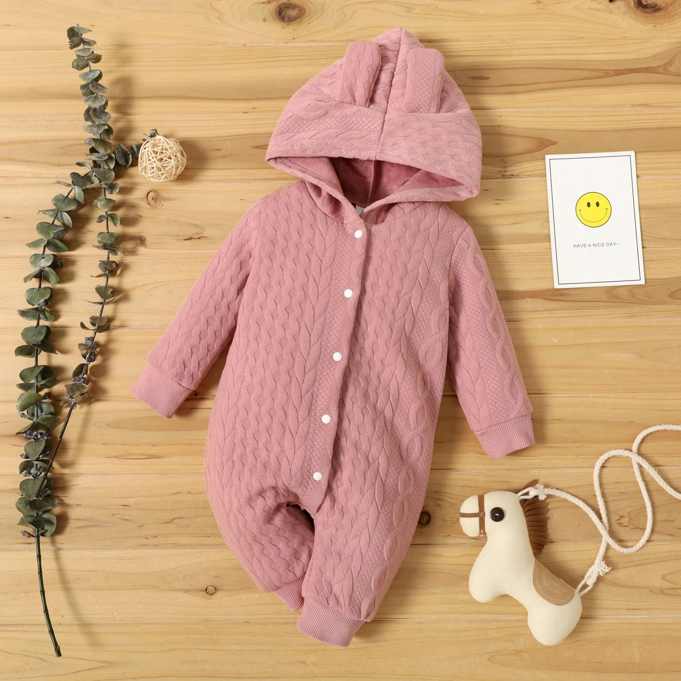 Hooded Baby Romper