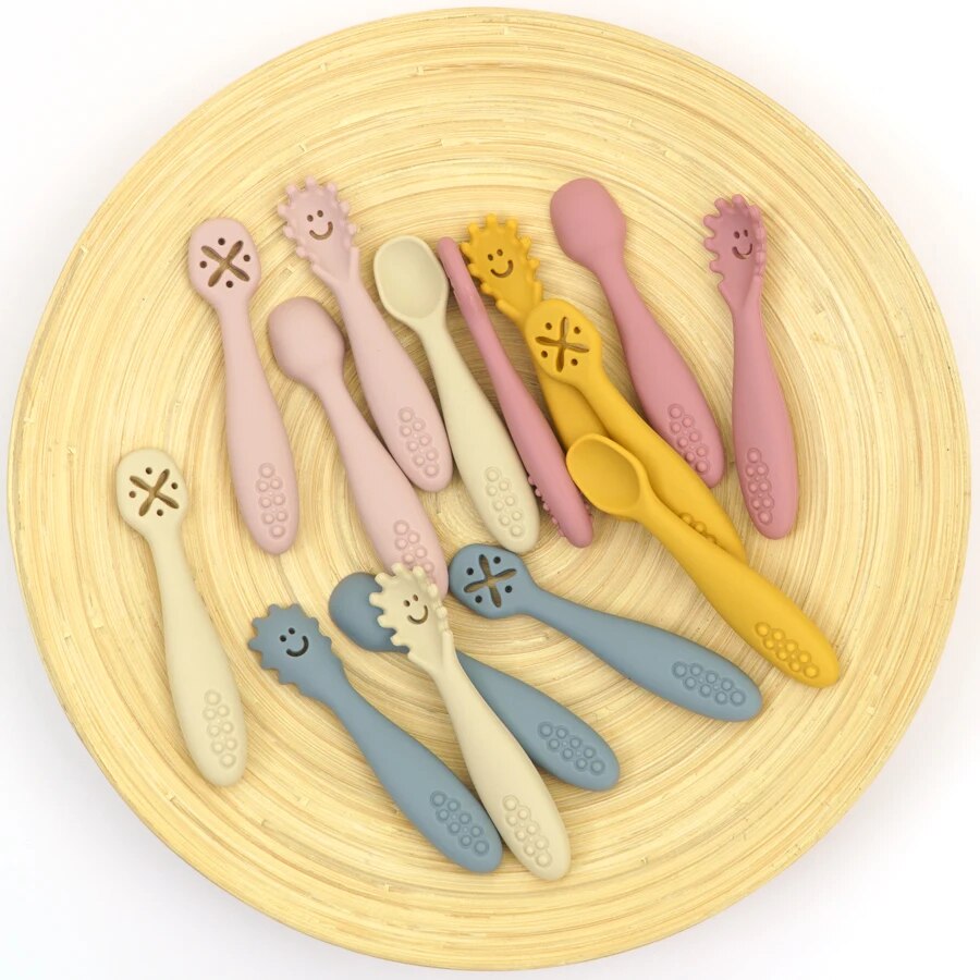 3pcs Silicone Cutlery Set