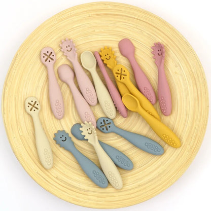 3pcs Silicone Cutlery Set