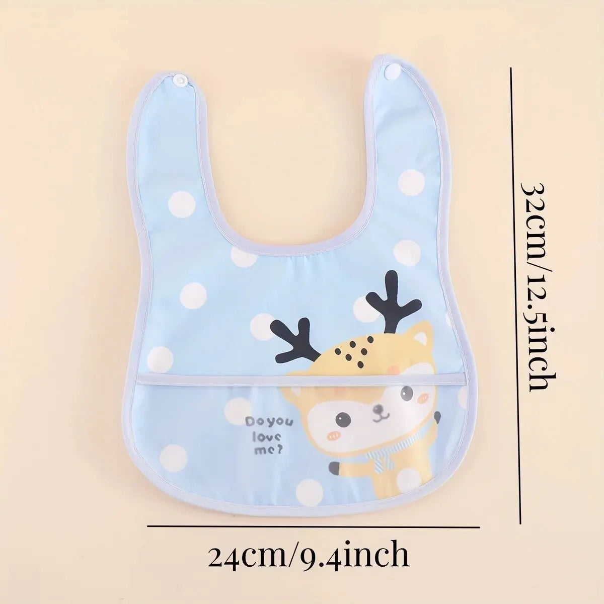 Random 5pcs Cartoon Animals Waterproof Bibs